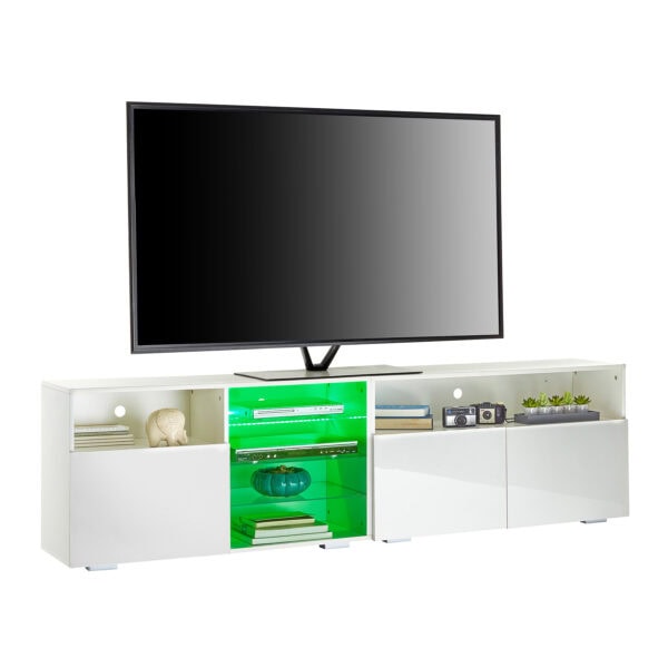 zy tv17 large white tv cabinet for up to 90″ screens