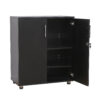sd iv18 black 2 door storage cabinet with locking doors 895mm