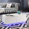 ct 01 white coffee table with led lighting