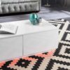 ct 01 white coffee table with led lighting