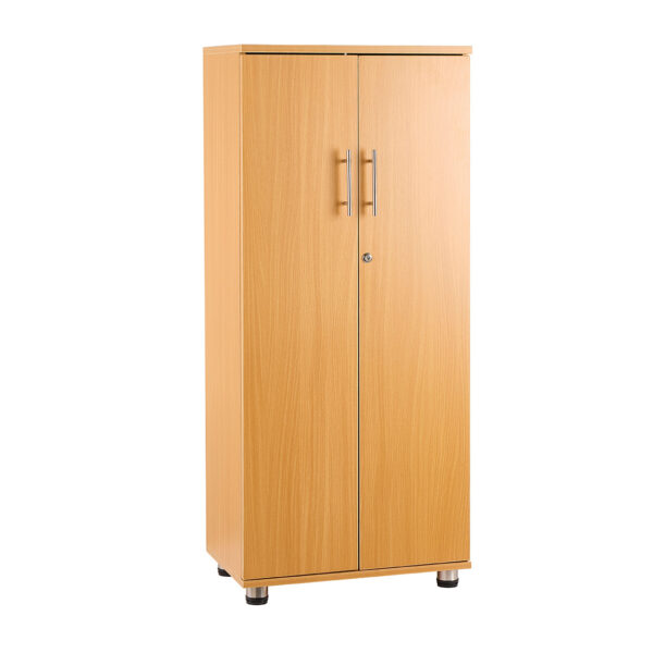 sd iv12 beech 2 door storage cabinet with locking doors 1250mm