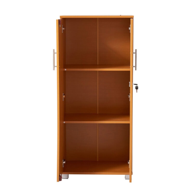 sd iv12 beech 2 door storage cabinet with locking doors 1250mm