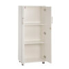 sd iv12 white 2 door storage cabinet with locking doors 1250mm