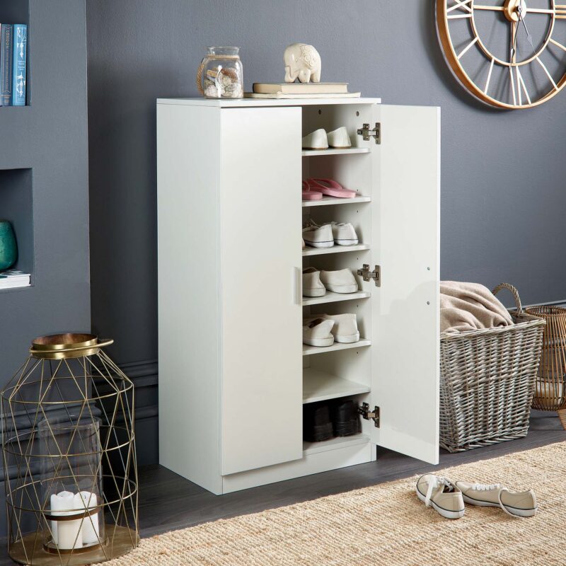 sd iv13 white shoe cabinet