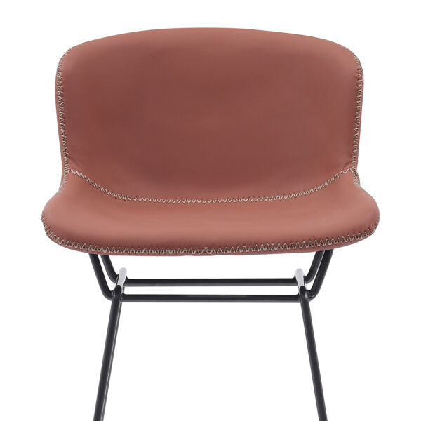 set of 2 tan retro swivel bar stools with footrest