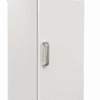 MMT White Slim 2 Door Storage Cabinet with 5 Adjustable Shelves 175cm
