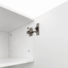 MMT White Slim 2 Door Storage Cabinet with 5 Adjustable Shelves 175cm