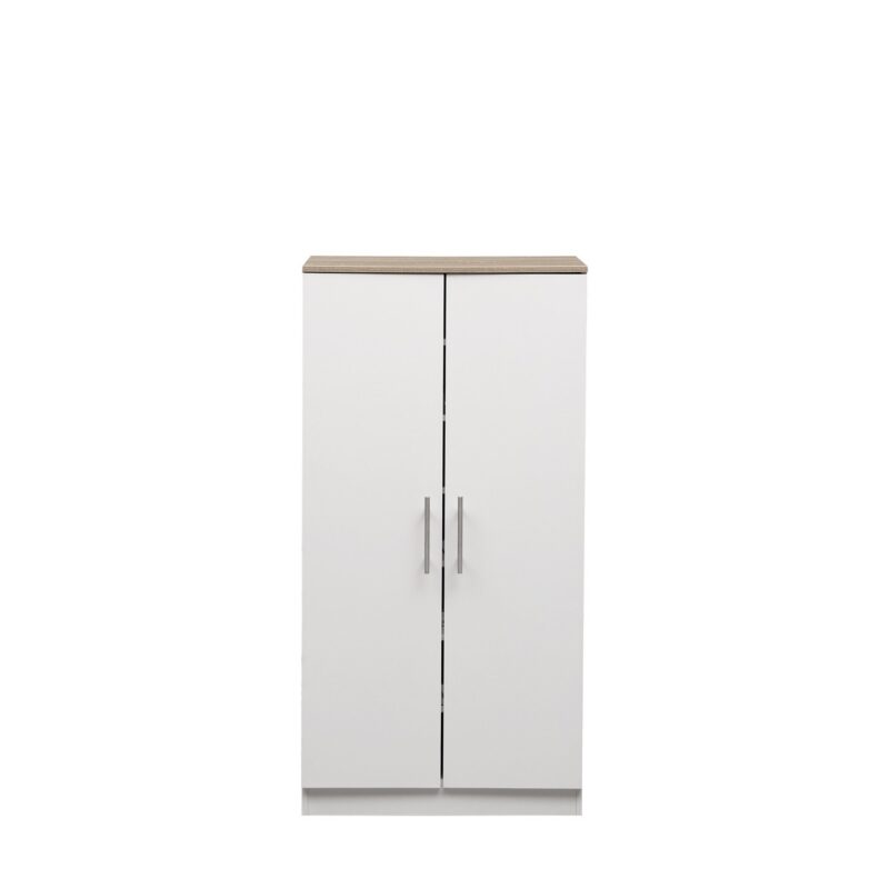 MMT White Oak 2 Door Shoe Storage Cabinet