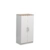 MMT White Oak 2 Door Shoe Storage Cabinet