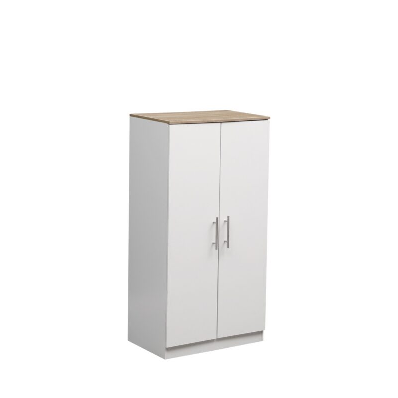 MMT White Oak 2 Door Shoe Storage Cabinet