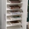MMT White Oak 2 Door Shoe Storage Cabinet