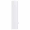 MMT White Slim 2 Door Storage Cabinet with 5 Adjustable Shelves 175cm