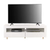 White 140cm TV Stand Cabinet with LED Lights