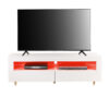 White 140cm TV Stand Cabinet with LED Lights