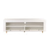 White 140cm TV Stand Cabinet with LED Lights