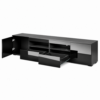 Black 180cm TV Stand Cabinet with LED Lights | Up to 85 Inch TVs
