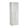Grey Slim Steel Storage Cabinet 180cm | Lockable, 4 Shelves