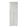 Grey Slim Steel Storage Cabinet 180cm | Lockable, 4 Shelves