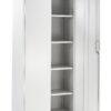 Grey Steel Storage Cabinet 180cm | Lockable, 4 Shelves
