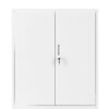 Grey Steel Storage Cabinet 106cm | 2 Door, Lockable