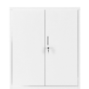 Grey Steel Storage Cabinet 106cm | 2 Door, Lockable