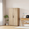 Sonoma Oak Storage Cabinet 120cm | 2 Door Lockable, 2 Shelves