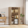 Sonoma Oak Storage Cabinet 120cm | 2 Door Lockable, 2 Shelves