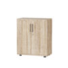 Sonoma Oak Storage Cabinet 89.5cm | 2 Door Lockable, 2 Shelves