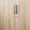 Sonoma Oak Storage Cabinet 89.5cm | 2 Door Lockable, 2 Shelves