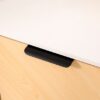 Black Mid-Century Sideboard Cabinet | 2 Door, Adjustable Shelf
