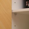 White & Oak Mid-Century Sideboard Cabinet | 2 Door, Adjustable Shelf