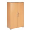 Beech Wooden Storage Cabinet 120cm | 2 Door Lockable, 2 Shelves
