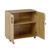 Sonoma Oak Storage Cabinet 75cm | 2 Door Lockable, 1 Shelf