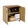 Sonoma Oak Storage Cabinet 75cm | 2 Door Lockable, 1 Shelf