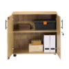 Sonoma Oak Storage Cabinet 75cm | 2 Door Lockable, 1 Shelf