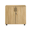 Sonoma Oak Storage Cabinet 75cm | 2 Door Lockable, 1 Shelf