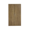 Dark Oak Storage Cabinet 140cm | 2 Door Lockable, 3 Shelves